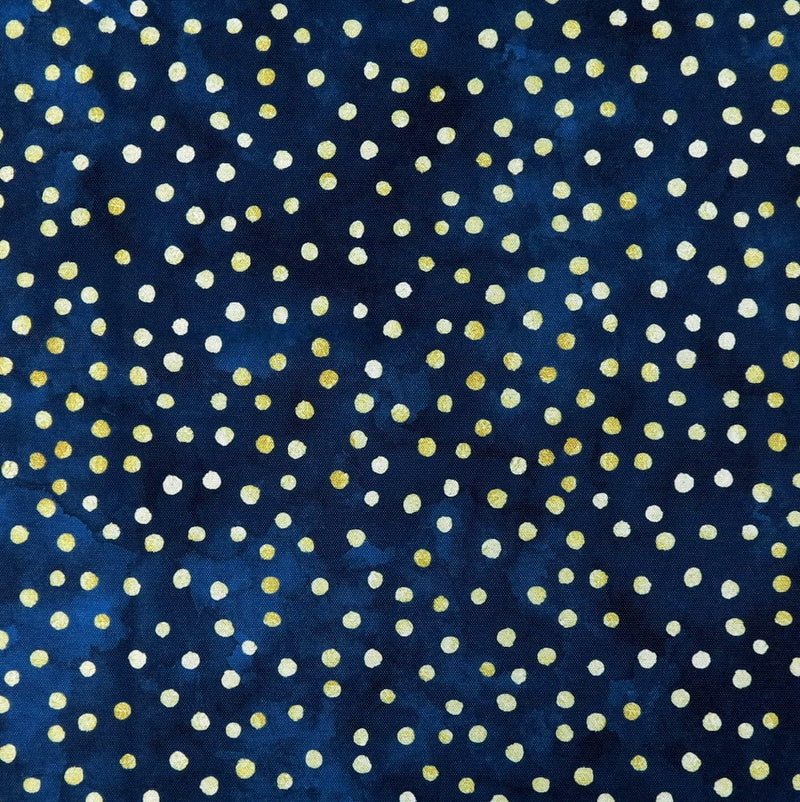 Gold Dots Navy