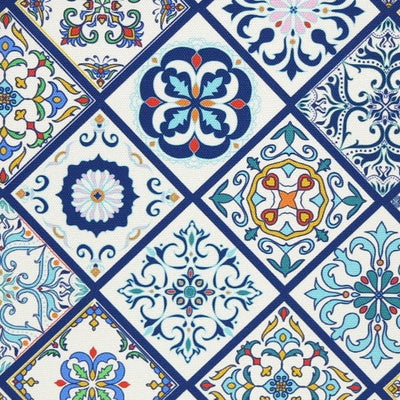 Blue Portugal Tiles - MagnoliaFabric