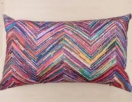 zig zag multicolour outdoor cushion