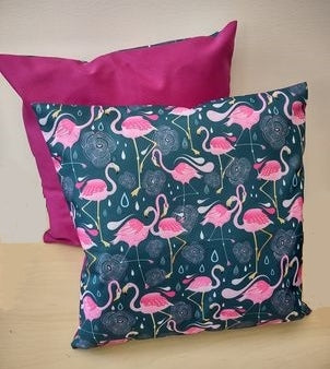 pink flamingo fuschia waterproof fabric