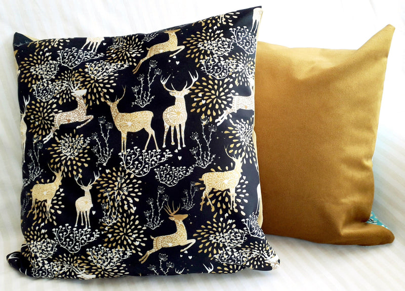 Black Gold Deers - MagnoliaFabric