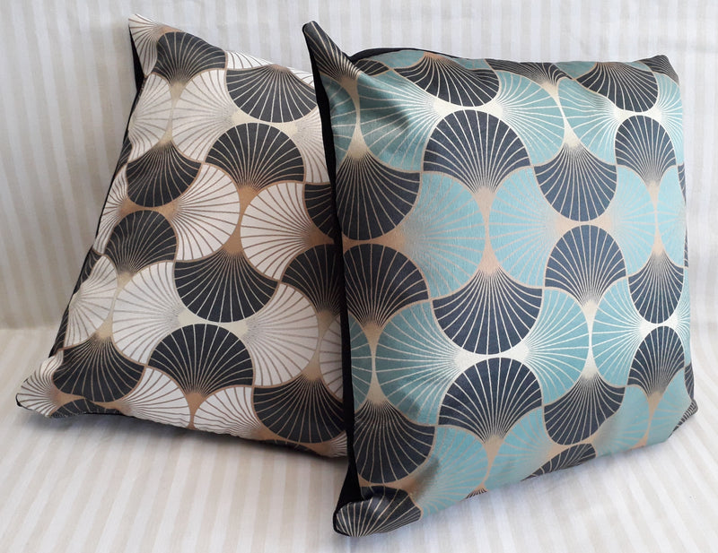 Blue Art Deco Decorative Cushion 40x40cm+ - MagnoliaFabric