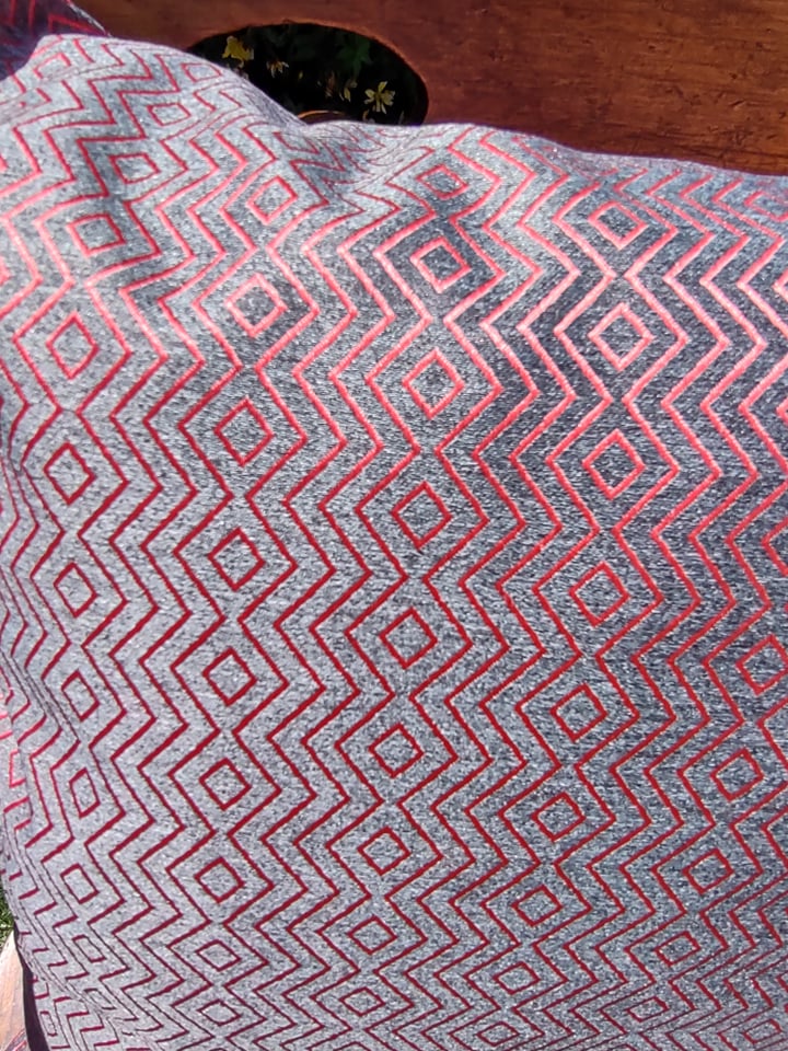 oraange geometric garden pillowcase