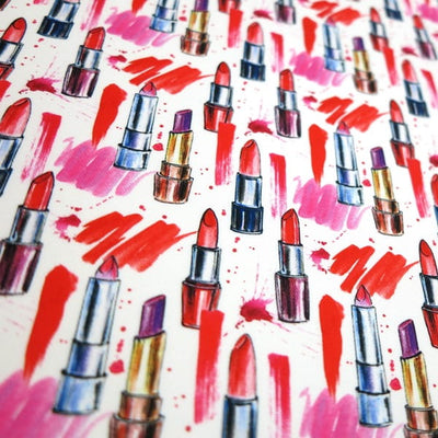 lipstick sewing project fabric