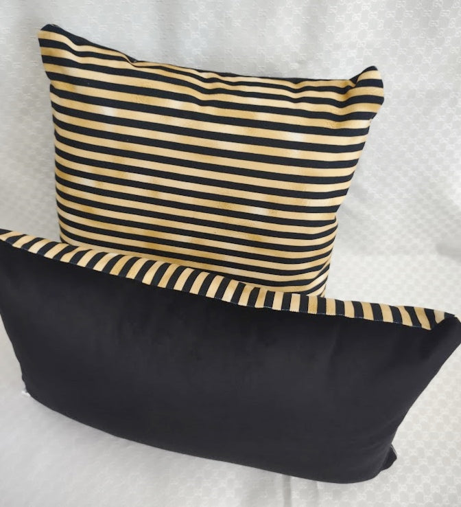 Stripped Set of Two Cushions - MagnoliaFabric