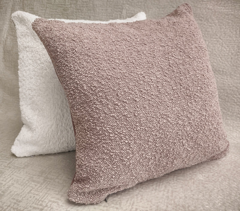 Light Pink Boucle & Dotted Velvet - MagnoliaFabric