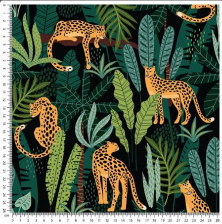 Leopards Cotton - MagnoliaFabric