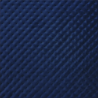 navy blue quilted geometric velvet fabric