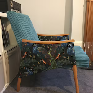 peacock chair magnolia fabric