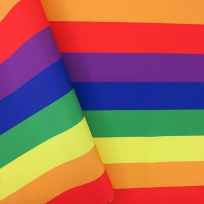 rainbow stripes waterproof outdoor fabric