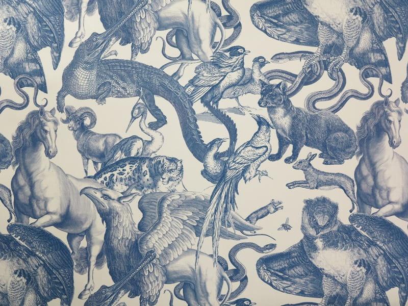 Blue Quirky Animals - MagnoliaFabric