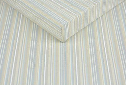 beige stripped outdoor fabric for cushion and deck chairs