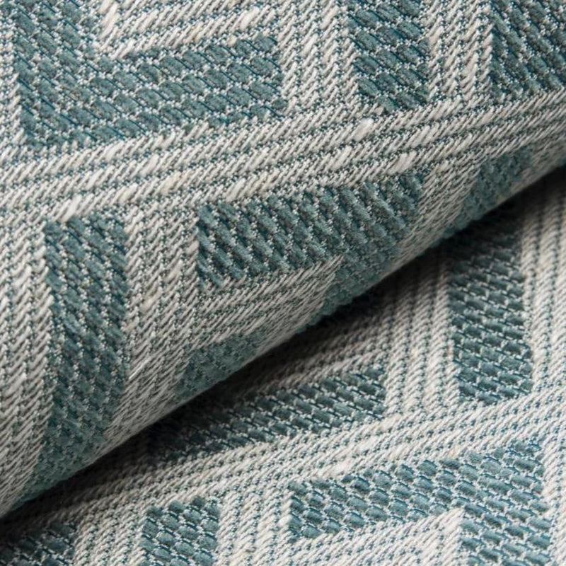 boho style ethno blue woven furnishing fabric