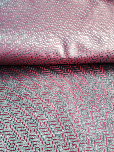 fuschia geometric fabric for outdoor furniture