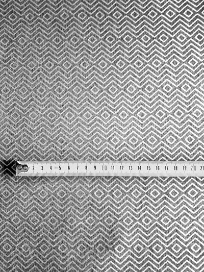 Luxury Embroidered Geometric Grey Fabric - MagnoliaFabric