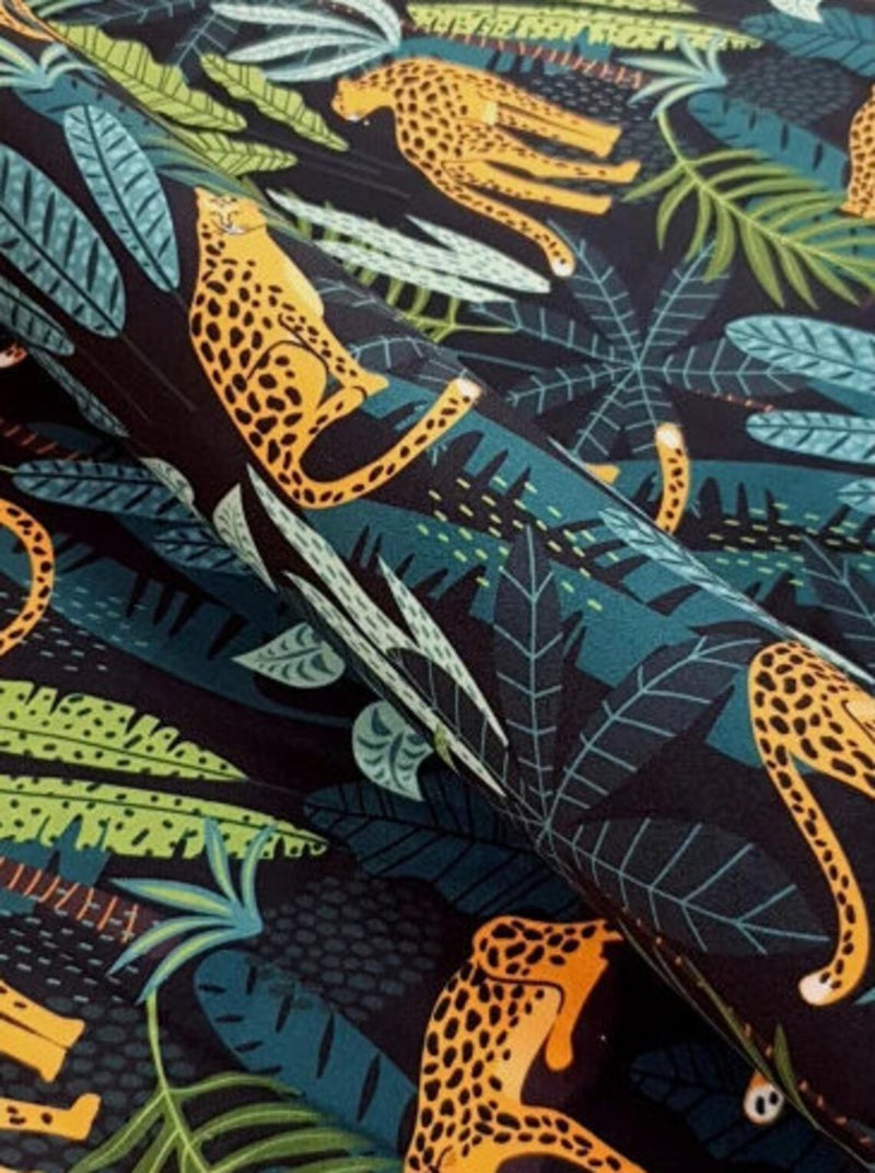 upholstery tropical palms furnishing fabric