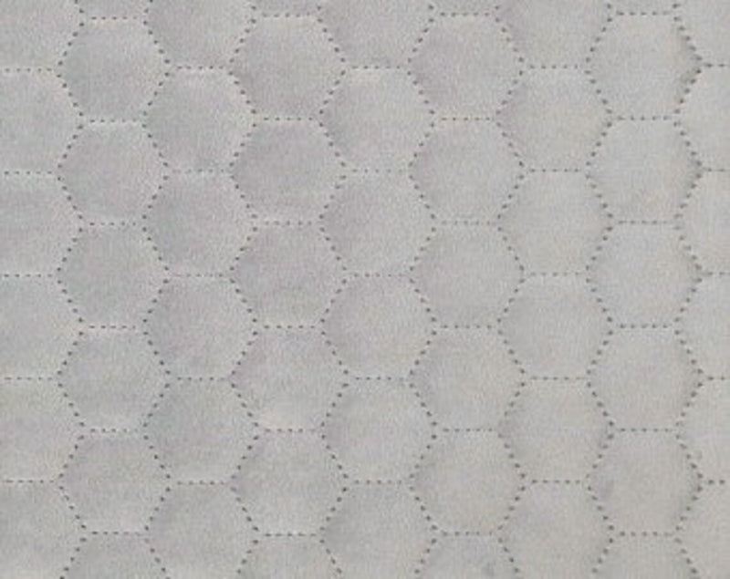 Nido De Abeja Acolchado Terciopelo Gris Claro Venta Por Metros