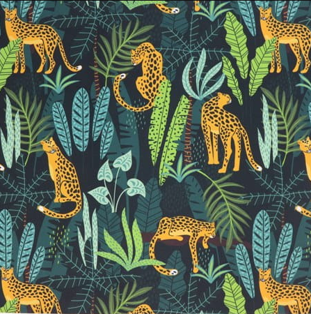 Leopards in the Jungle - MagnoliaFabric