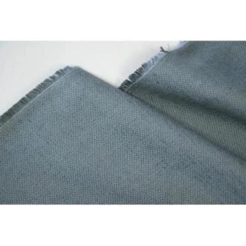 blue linen furnishing fabric