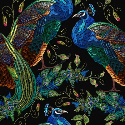 peacock upholstery velvet fabric