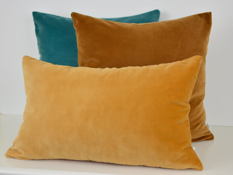 mustard yellow decorative cushion