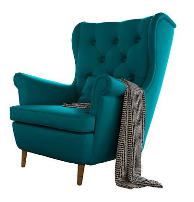 Turqouise Blue Matt Velvet - MagnoliaFabric